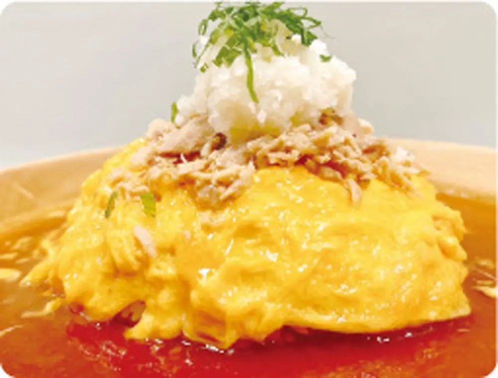 ツナとおろしと時々しらすオムライス