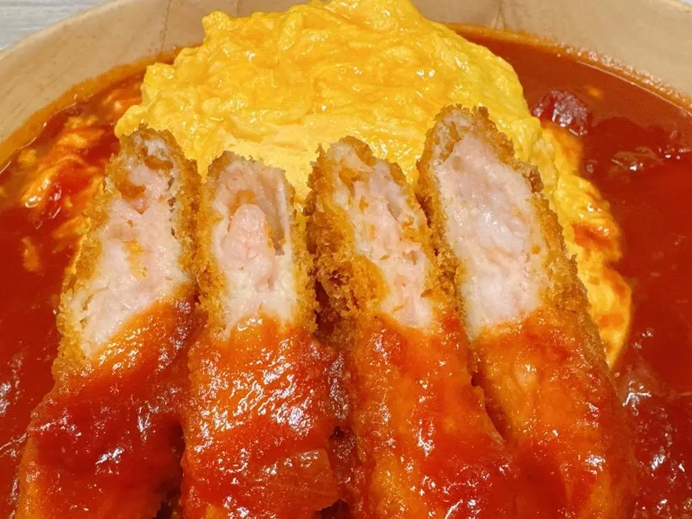 エビカツオムライス