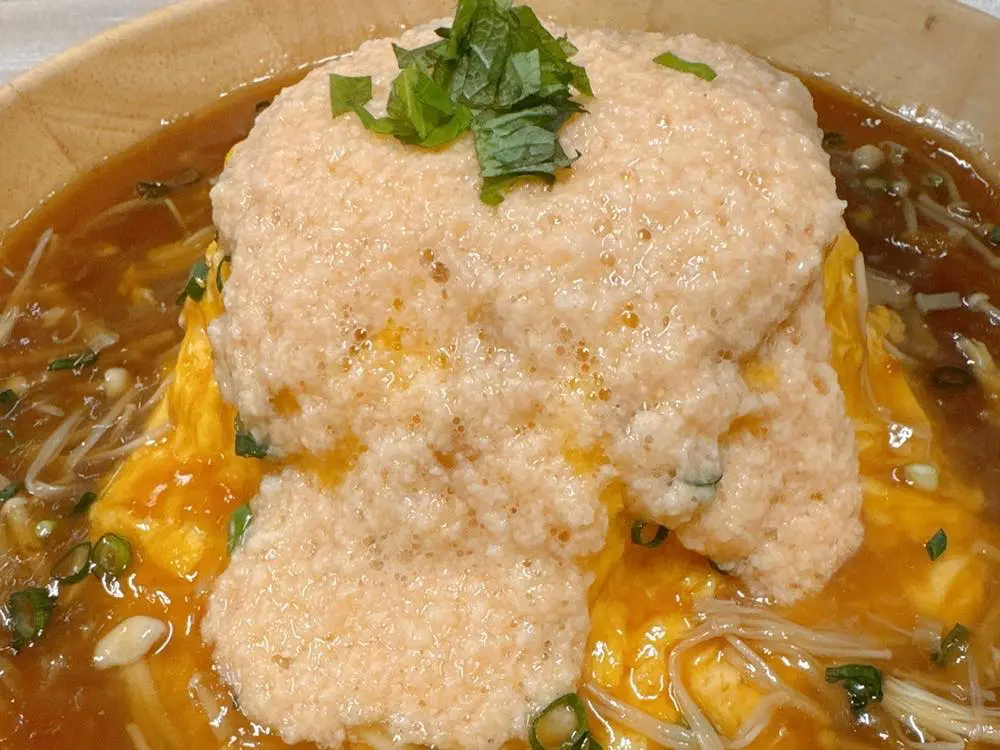 とろろ明太子のオムライス